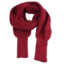 Hollow Twist Crochet Pattern Neckerchief Knitted Cable Wrap with Sleeves Women Fashion Accessory black