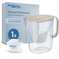 Brita Style Essential XL vandens filtravimo ąsotis 3.6 l su MAXTRA PRO, smėlio spalvos