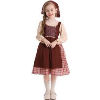 Vaikų piemenėlių kostiumas spektakliui „Degtukų mergaitė“ 140 cm brown