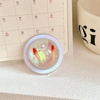 Cute Cartoon Goldfish Epoxy Magnetic Holder Grip Tok Griptok Phone Stand Holder Support For iPhone 16 For Magsafe Accessories beige