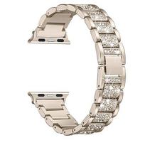 Metalinė deimantinė apyrankė Apple Watch juostai 46mm 42mm 49mm 45mm 41mm 44 40mm Madinga apyrankė iWatch Series 11 Ultra 10 9 8 7 6 5 SE S11-10 42mm-40 41mm white