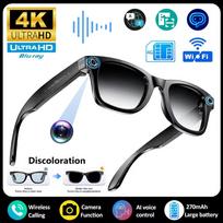 AI Išmanūs Akiniai 800MP Kamera Nuotraukų Vaizdo Akiniai nuo Saulės AI ChatGPT Vertimas Įrašymas Biuro Susitikimas Bluetooth Skambučio Akiniai UV Apsauga Unisex B