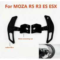Carbon Fiber Extension Paddle Shifter Adapter For MOZA R5 R3 ES ESX Racing Car Game Mod Steering Wheel Accessories juoda