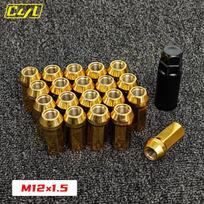 M12x1.5 M12*1.25 20pcs Racing Wheel Nut Wheel Lug nut Aftermarket Accessories Gold M12-1.5 beige