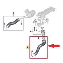 Superior-Turbocharger Hose Intercooler Air Intake Inflatable Tube For Bmw F10 F11 F07 518D 520D 525D 525DX 11617810615 juoda