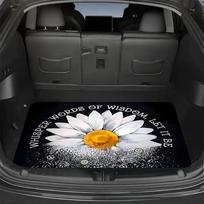 1Pcs Classic Daisy English Tex Car Trunk Mat Anti Slip Cargo Liner Waterproof Rear Storage Protector Floor Mat SUV Sedan 75*100cm