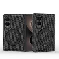 Applicable to Samsung ZFold8 Kevlar magnetic mobile phone case 360 rotating bracket folding screen anti-drop protective leather case Z Fold8 ULTRA juoda
