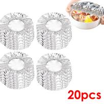 20-100pcs Household Food Grade Reusable Aluminum Foil Film For Heat Insulation And Heat Preservation Suitable For Oven Takeaway Picnic 20pcs