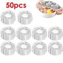 20-100pcs Household Food Grade Reusable Aluminum Foil Film For Heat Insulation And Heat Preservation Suitable For Oven Takeaway Picnic 50pcs
