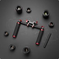 DSLR Shoulder Rig Stabilized Handheld Filming Double Hand Grip Camera Bracket Sturdy Aluminum Alloy