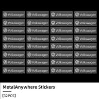 3D Metal Car Emblem Letter Decorative Stickers Badge Decal For Volkswagen VW Passat Golf Tiguan Polo M178 Scirocco Jetta CC Touareg