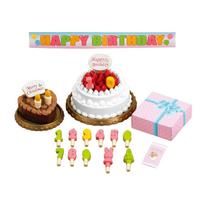 Sylvanian Families Furniture Birthday Cake Set C-416 ST Mark Certification 3 years older Toy Dollhouse EPOCH white
