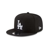 New Era 950 Los Angeles Dodgers Basic Snapback Hat (Black/White) black