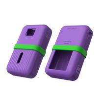 Silicone Case for Anker Zolo Power Bank 20,000mAh 30W/35W A1681/A1688H11 Protective Cover Lanyard Slot Drop-Proof Dust-Proof violetinė