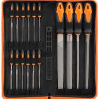 17 dalių metalinių dildžių rinkinys: Apvalūs plieno dildės ir šlifavimo įrankiai su maišeliu 17 pcs with plastic brush gray