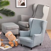 Vaikams Dydžio Sparnuotos Kėdės Užvalkalas Mažas Žakardinis Sparnuotos Nugaros Sofos Užvalkalai Elastingas Spandex Armchair Užvalkalas Baldų Apsauga Neslystantys Užvalkalai
