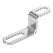 Motoforti Motociklo Išmetimo Vamzdžio Laikiklis Z formos Duslintuvo Montavimo Apkaba Nerūdijančio Plieno Sidabro Spalvos 20mm 30mm white