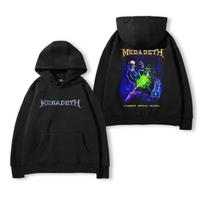 MEGADETH Roko Grupės Vyriškas Moteriškas Gobtuvinis Per dydį Megztinis Europos Amerikos Gatvės Apranga Hip Hop Harajuku Universalus Striukė XXXL tamsiai mėlyna spalva