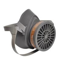 3600 Protective Gas Mask for Spray Painting with Activated Carbon Filter gray