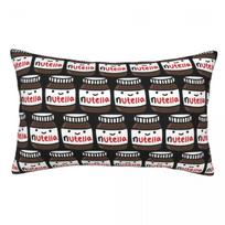 Nutella Rectangle Pillowcase Cushion Cover Decorative Bedroom Bed Home Comfort Throw Pillow 60x40cm black