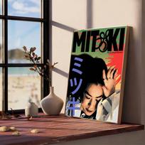 Singer Mitski First Love Tv Girl French Exit Pop Music Album Whitepaper Poster Waterproof Paper Sticker Coffee Art Wall Painting (as the picture,10x15cm No Frame) black