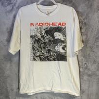 Vintage Washed Radiohead OK Computer British Band Alternative Rock Art Rock Band Merch Printed Cotton T-shirt Men Women Tee Summer Casual Fashion S gray