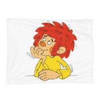 Pumuckl Blume  Figur  Blanket Soft Warm Flannel Throw Blanket Bedspread for Bed Living room Picnic Travel Home Sofa 100x125cm (40x50inch) red