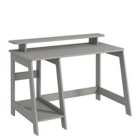 Rašomasis stalas su lentyna Kalune Design Country, 120 cm x 60 cm, 73 cm, pilka sp.