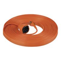 Buitinis ilgintuvas Orno, 1.0 mm², 20 m, IP20, 1 lizdo, oranžinė sp.