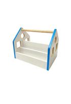 Vaikiška knygų lentyna Kalune Design Caddy, mėlyna sp./balta sp., 50 cm x 32 cm x 40 cm