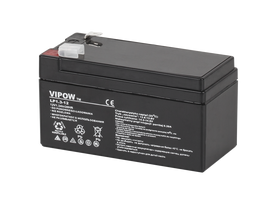 VIPOW gelinis akumuliatorius, 12 V, 1,3 Ah