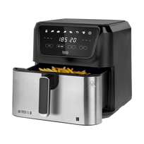 TEESA DIGITAL AIR FRYER XXL karšto oro gruzdintuvė, 8 l, 1700 W, didelis dubuo, programos, šilumos palaikymas