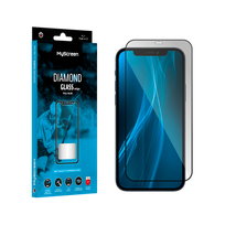 MyScreen DIAMOND GLASS LITE edge FULL GLUE apsauginis stiklas Apple iPhone 12 Pro Max 6,7", juodas