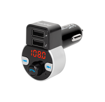 Automobilinis FM transmiteris su Bluetooth funkcija (2 USB lizdai)