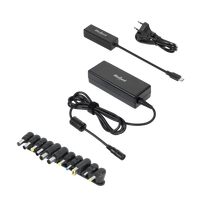 Rebel universalus maitinimo adapteris, 12 antgalių, 90 W, 15–20 V, automatinis, su Power Delivery