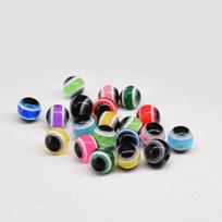 50-Piece Black Fish Eye Beads for Texas & Carolina Rigs - Soft Lure Accessories for Bass & Mandarin Fish 4mm Mixed Colors (30 Pieces)