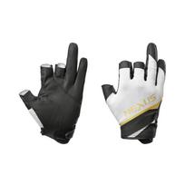 Shimano Nexus Stretch Size M Gloves, 3-Finger Cut, GL-104Y, Gray, pilka spalva