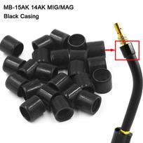 2pcs MB-15AK 14AK MIG/MAG Euro Style Welding Gun Goose Neck Bend Black Casing Replace Part onesize