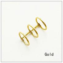 2Pcs/Lot Calendar Metal Circle Hinged Binder Album Scrapbook Clips Loose Leaf Ring auksas