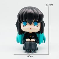 2026Anime Demon Slayer Kamado Tanjirou Kamado Nezuko LOOK UP Action Character Model Toy Series Doll Children's Birthday Gift Toy black