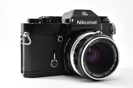 [USED] Nikon EL Black 35mm SLR Film Camera w. Non-Ai Nikkor-H Auto 50mm f/2, Near Mint, From JAPAN