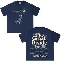 Noah Kahan The Great Divide Tour  Merch TShirt Cotton Unisexs Womens Popular Oversized Fashion 4XL gray