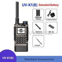 Quansheng UV-K1 UV-K1(8) Dual Band Walkie Talkie 144-148 430-440MHz 1400mAh 200CH 5W Type-C Charger Aviation Band Two Way Radio