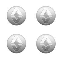 56mm Automobilio Stiliaus Ratlankio Centrinis Dangtelis Lipdukas Gaubtas Renault Clio Koleos Megane Espace QM6 Kadjar Captur Scenic Laguna smėlis