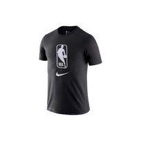 Nike NBA logotipas Greitai džiūstantys kvėpuojantys sportiniai marškinėliai, Apvalia iškirpte, Trumpomis rankovėmis Unisex viršūnės Juodi AT0516-010 XL black