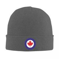 New Canada RCAF Air Force Motorcycle Beanie Winter Hats For Unisex And Women Knitted Cap Daily Baseball Cap gray