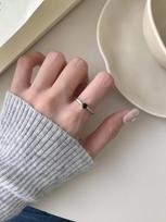 PANJBJ 925 Sterling Silve Blue Cat's Eye Stone Ring for Women Girl Gift Retro Broad Finger Versatile Jewelry Dropshipping gray