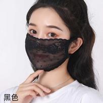 Lace Anti-Uv Sunscreen Mask Breathable Ear Cord Face Cover Scarf Hanging Ear Dust-Proof Scarves Mask Summer Dust-Proof Veil A6 beige