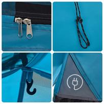 Dome Camping Tent for 3 Persons Blue Quick Release System