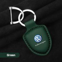 Odinė automobilio emblemos raktų pakabukas Volkswagen VW R Rline ID.3 ID4 Polo Passat B5 B7 Golf 8 Touran Caddy GTI Metalinis raktų pakabukas Jb9 black